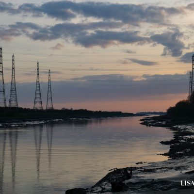 Artist Photo Series: Lisa Brown: River Ribble Sunset